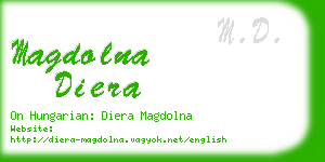 magdolna diera business card